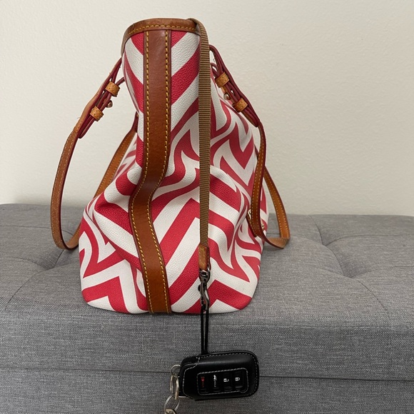 Dooney and Bourke Chevron Tote - Picture 4 of 11